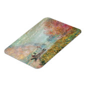 Claude Monet | Schiffsstudio auf der Seine Magnet (Linke Seite)