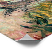 Claude Monet | Schiffsstudio auf der Seine Poster (Ecke)
