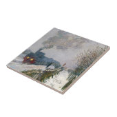 Claude Monet - Schneeausbildung / Lokomotive Fliese (Seite)