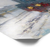 Claude Monet - Schneeausbildung / Lokomotive Fotodruck (Ecke)