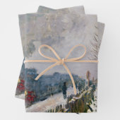 Claude Monet - Schneeausbildung / Lokomotive Geschenkpapier Set (Beispiel)