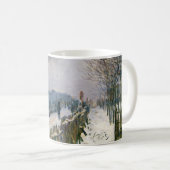 Claude Monet - Schneeausbildung / Lokomotive Kaffeetasse (VorderseiteRechts)
