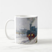 Claude Monet - Schneeausbildung / Lokomotive Kaffeetasse (Links)