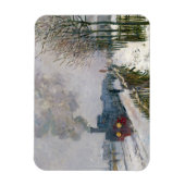 Claude Monet - Schneeausbildung / Lokomotive Magnet (Vertikal)