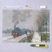 Claude Monet - Schneeausbildung / Lokomotive Seidenpapier (Handwerk)