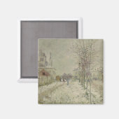 Claude Monet | Schneeeffekt Magnet (Vorderseite/Rückseite)