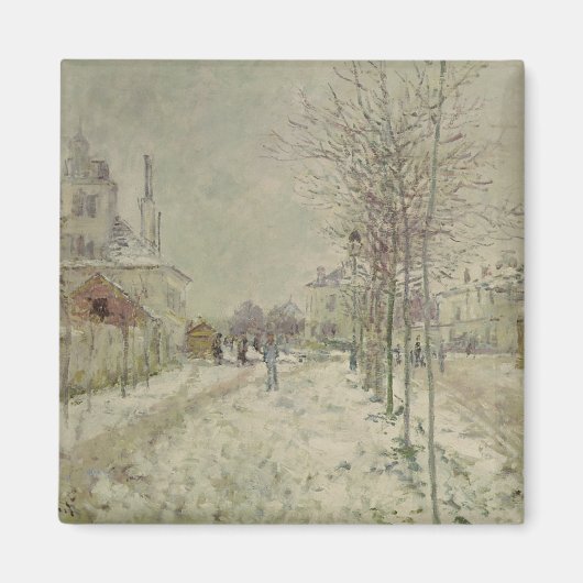 Claude Monet | Schneeeffekt Magnet (Vorne)