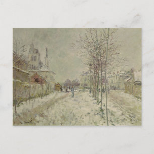 Claude Monet   Schneeeffekt Postkarte