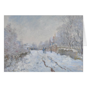 Claude Monet - Schneeszene in Argenteuil