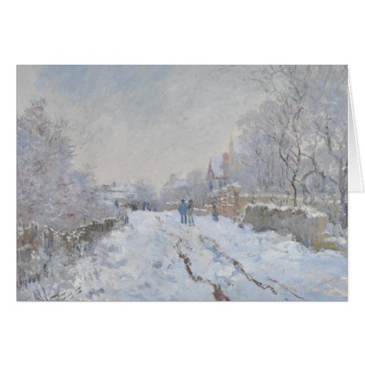 Claude Monet - Schneeszene in Argenteuil (Vorderseite (Horizontal))
