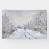 Claude Monet - Schneeszene in Argenteuil Banner (Horizontal)