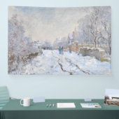Claude Monet - Schneeszene in Argenteuil Banner (Messe)