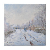 Claude Monet - Schneeszene in Argenteuil Fliese (Vorderseite)