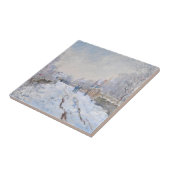Claude Monet - Schneeszene in Argenteuil Fliese (Seite)