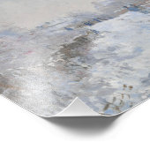 Claude Monet - Schneeszene in Argenteuil Fotodruck (Ecke)