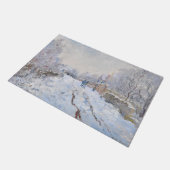 Claude Monet - Schneeszene in Argenteuil Fußmatte (Schrägansicht)