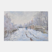 Claude Monet - Schneeszene in Argenteuil Fußmatte (Vorderseite)