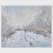 Claude Monet - Schneeszene in Argenteuil Geschenkpapier (Flach)