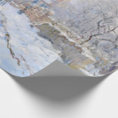 Claude Monet - Schneeszene in Argenteuil Geschenkpapier (Ecke)