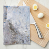 Claude Monet - Schneeszene in Argenteuil Geschirrtuch (Viertel Falte)