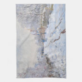 Claude Monet - Schneeszene in Argenteuil Geschirrtuch (Vertikal)