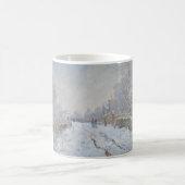 Claude Monet - Schneeszene in Argenteuil Kaffeetasse (Mittel)