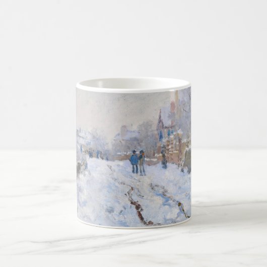 Claude Monet - Schneeszene in Argenteuil Kaffeetasse (Mittel)