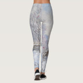 Claude Monet - Schneeszene in Argenteuil Leggings (Rückseite)