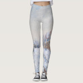 Claude Monet - Schneeszene in Argenteuil Leggings (Vorderseite)