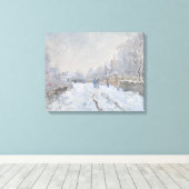 Claude Monet - Schneeszene in Argenteuil Leinwanddruck (Insitu (Holzboden))