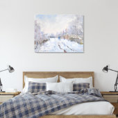 Claude Monet - Schneeszene in Argenteuil Leinwanddruck (Insitu (Schlafzimmer))