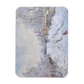 Claude Monet - Schneeszene in Argenteuil Magnet (Vertikal)