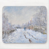 Claude Monet - Schneeszene in Argenteuil Mousepad (Vorne)