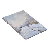 Claude Monet - Schneeszene in Argenteuil Notizblock (Rechte Seite)