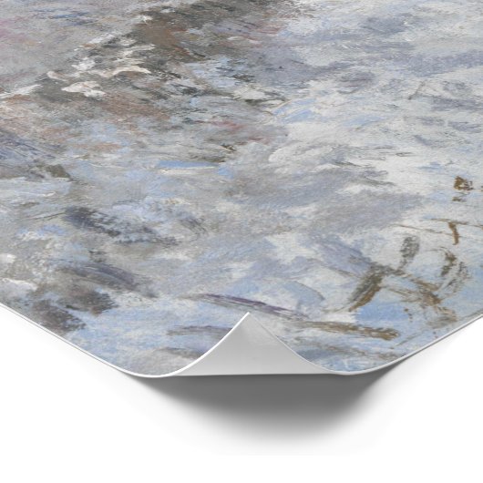 Claude Monet - Schneeszene in Argenteuil Poster (Ecke)