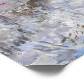 Claude Monet - Schneeszene in Argenteuil Poster (Ecke)