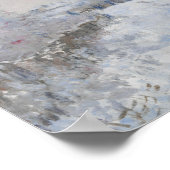 Claude Monet - Schneeszene in Argenteuil Poster (Ecke)