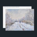 Claude Monet - Schneeszene in Argenteuil Postkarte<br><div class="desc">Schneeszene bei Argenteuil / Rue sous la neige,  Argenteuil - Claude Monet,  1875</div>