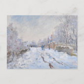 Claude Monet - Schneeszene in Argenteuil Postkarte (Vorderseite)