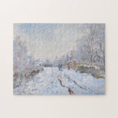 Claude Monet - Schneeszene in Argenteuil Puzzle (Horizontal)