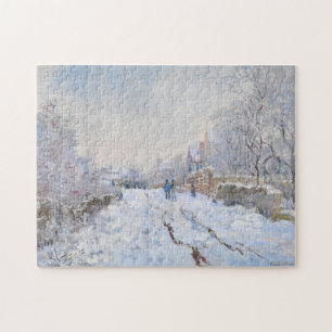 Claude Monet - Schneeszene in Argenteuil Puzzle
