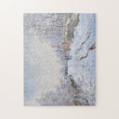 Claude Monet - Schneeszene in Argenteuil Puzzle (Vertikal)