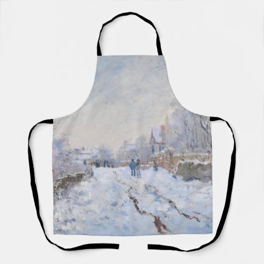 Claude Monet - Schneeszene in Argenteuil Schürze (Vorderseite)