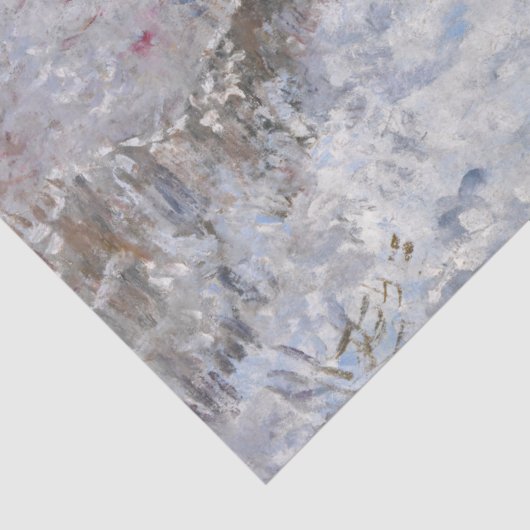 Claude Monet - Schneeszene in Argenteuil Seidenpapier (Detail)