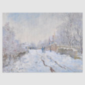 Claude Monet - Schneeszene in Argenteuil Seidenpapier (Vorderseite)
