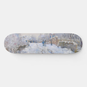 Claude Monet - Schneeszene in Argenteuil Skateboard