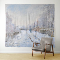 Claude Monet - Schneeszene in Argenteuil