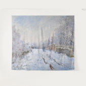 Claude Monet - Schneeszene in Argenteuil Wandteppich (Vorderseite (Horizontal))