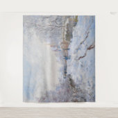 Claude Monet - Schneeszene in Argenteuil Wandteppich (Vorderseite)