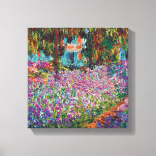Claude Monet - Schwertlilien in Monets Garten Fine Leinwanddruck